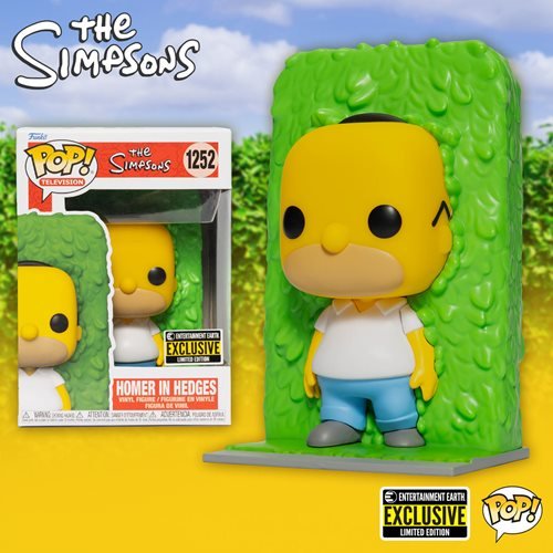 POP! Animation: The Simpsons- Homer in Hedges #1252 - Entertainment Earth Exclusive (PRE-ORDER)