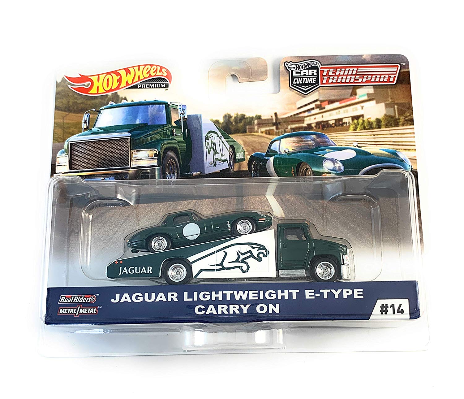 Hot Wheels Team Transport Carry On - Jaguar Lightweight E-Type