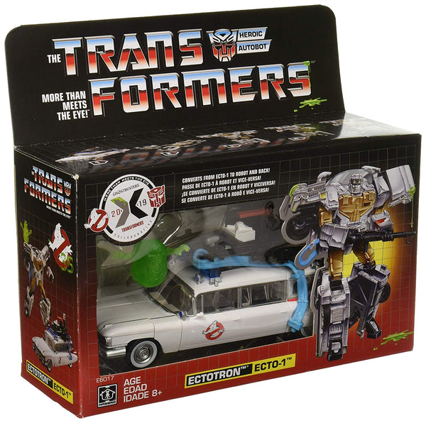 Transformers x Ghostbusters 2019 Heroic Autobot Ecto-1 Ectotron Exclusive Figure