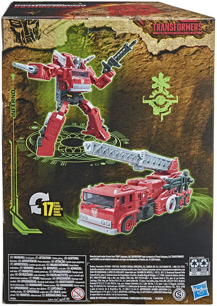 Transformers Toys Generations War for Cybertron: Kingdom Voyager WFC-K19 Inferno Action Figure - 7-inch
