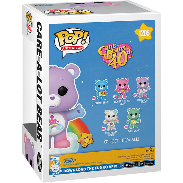Funko Pop! Animation : Care Bears 40th Anniversary - Care-A-Lot Bear #1205 (Chance at Chase)