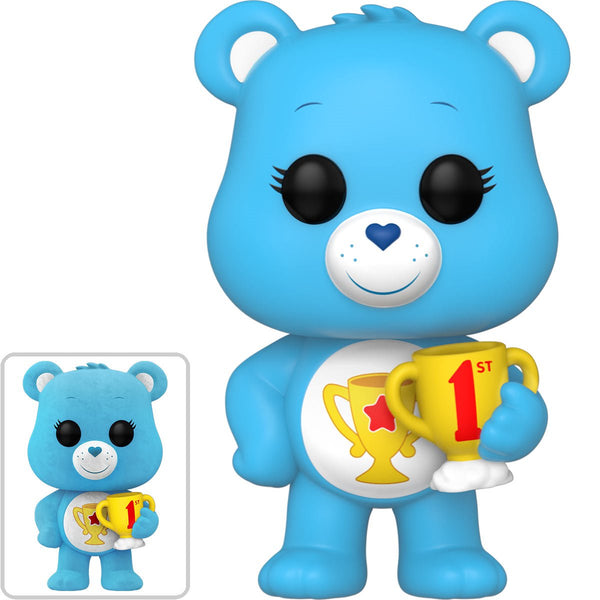 Funko Pop! Animation : Care Bears 40th Anniversary - Champ Bear #1203 (Chance at Flocked Chase)