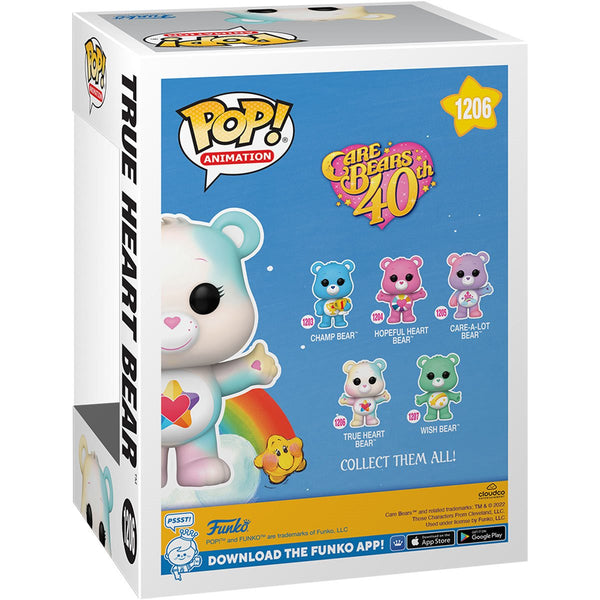 Funko Pop! Animation : Care Bears 40th Anniversary - True Heart Bear #1206 (Chance at Chase)