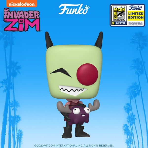 Invader Zim with Minimoose Pop! Vinyl Figure - 2020 Convention Exclusive