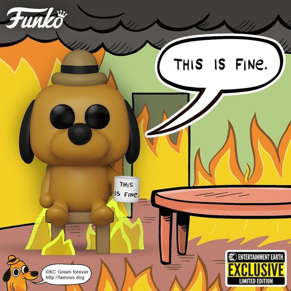 This is Fine Dog Pop! Vinyl Figure - Entertainment Earth Exclusive