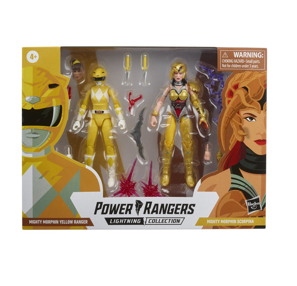 Power Rangers Lightning Collection Mighty Morphin Yellow Ranger Vs. Scorpina 2-Pack