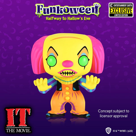 Funko Pop! Movies: IT - Blacklight Pennywise - Entertainment Earth Exclusive