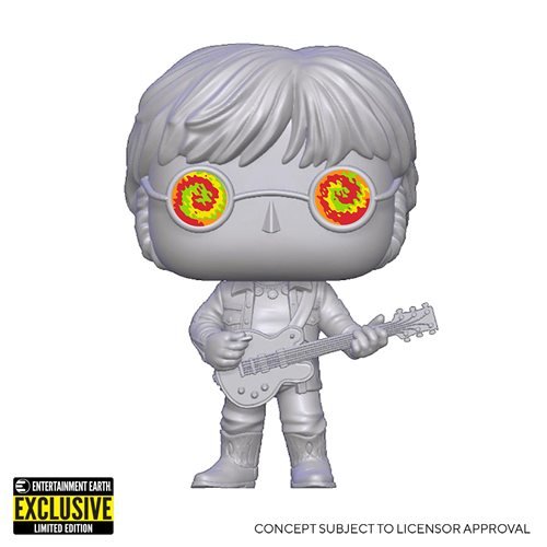 Funko POP! Rocks : John Lennon with Psychedelic Shades - Entertainment Earth Exclusive