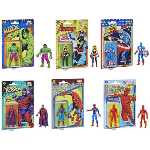 Marvel Legends Retro 375 Collection 3 3/4-Inch Action Figures Wave 1 Case of 8