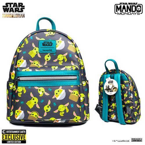 Star Wars The Mandalorian The Child Mini-Backpack, Entertainment Earth Exclusive