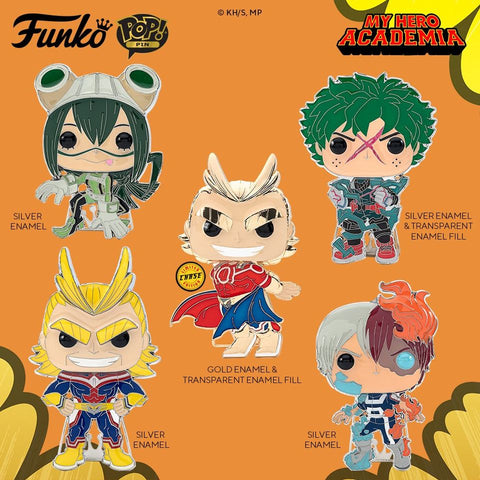 My Hero Academia Large Enamel Pop! Pins