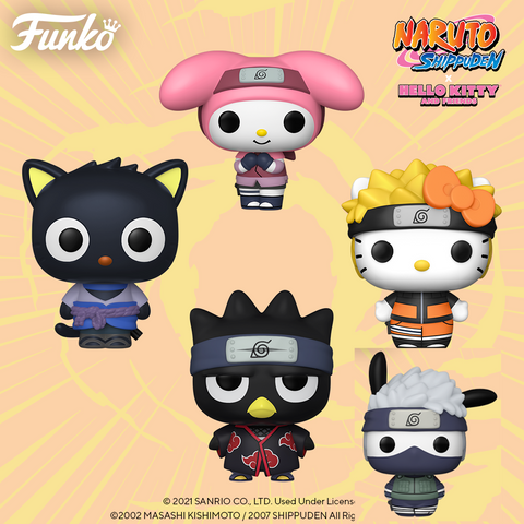 Funko Pop! Animation: Naruto Shippuden x Hello Kitty and Friends collab series! Wave (In Stock)