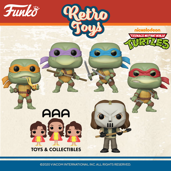 Teenage Mutant Ninja Turtles Retro Funko Pop! Bundle of 5