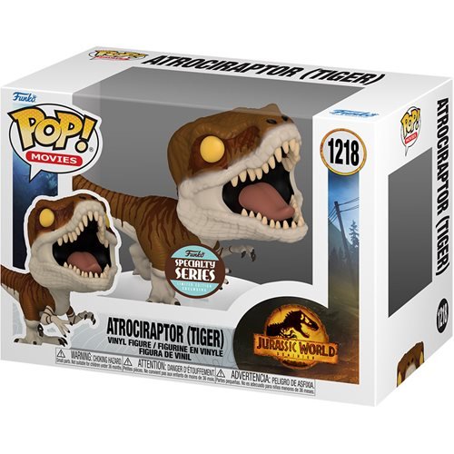 Funko Pop! Movies: Jurassic World Dominion - Atrociraptor (Tiger) #1218 - Specialty Series (PRE-ORDER)