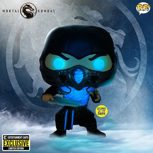 Funko Pop! Movies: Mortal Kombat - Sub-Zero GITD Entertainment Earth Exclusive