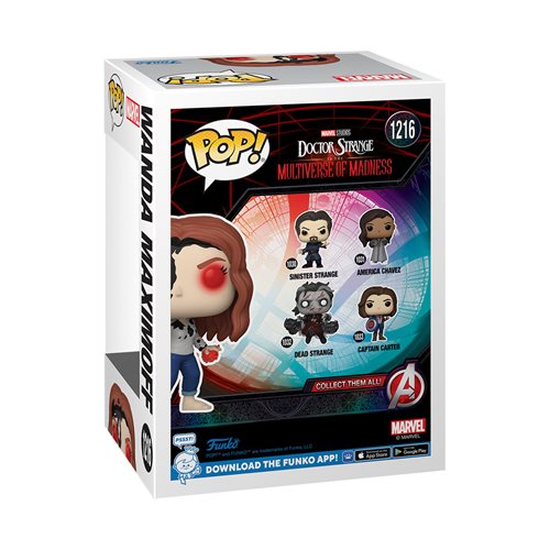 Funko Pop! Marvel: Doctor Strange in the Multiverse of Madness - Wanda (Earth-838) #1216 - Glow In The Dark - Entertainment Earth Exclusive