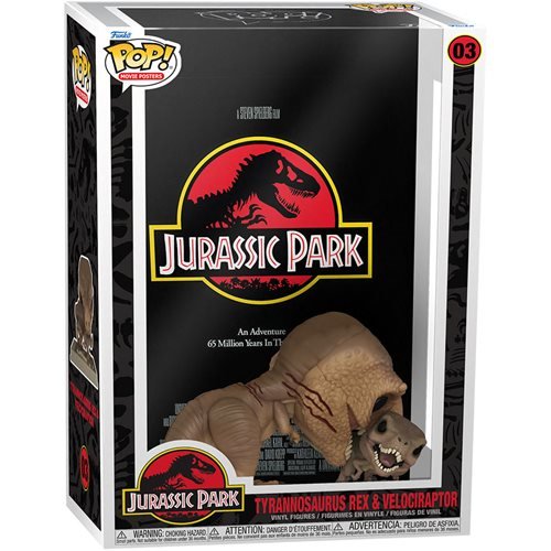 Funko Pop! Movie Posters: Jurassic Park - Tyrannosaurus Rex and Velociraptor (Pre-Order)