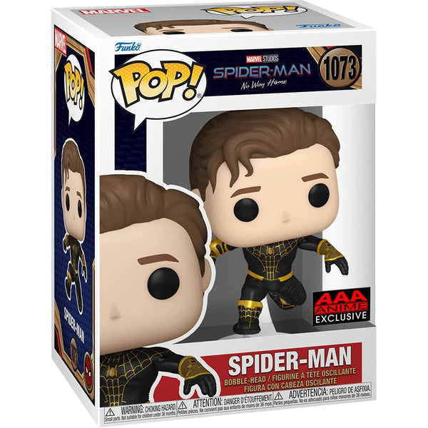 Funko Pop! Marvel: Spider-Man No Way Home Unmasked Black Suit - AAA Anime Exclusive (Common Pop!)