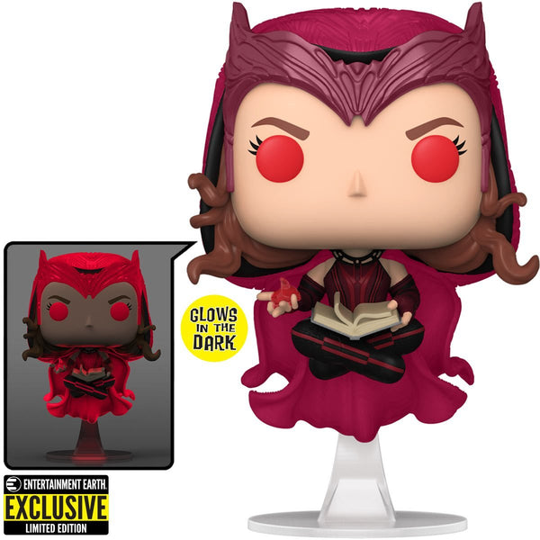 Funko Pop! Marvel: WandaVision - Scarlet Witch Glow-In-The-Dark Entertainment Earth Exclusive