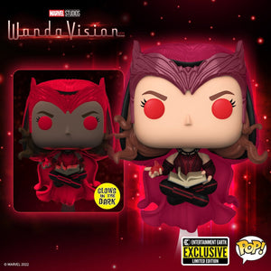Funko Pop! Marvel: WandaVision - Scarlet Witch Glow-In-The-Dark Entertainment Earth Exclusive (Pre-Order)