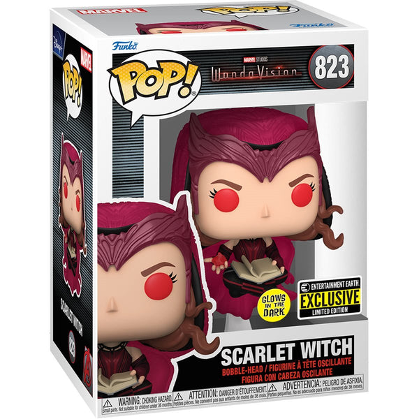 Funko Pop! Marvel: WandaVision - Scarlet Witch Glow-In-The-Dark Entertainment Earth Exclusive (Pre-Order)
