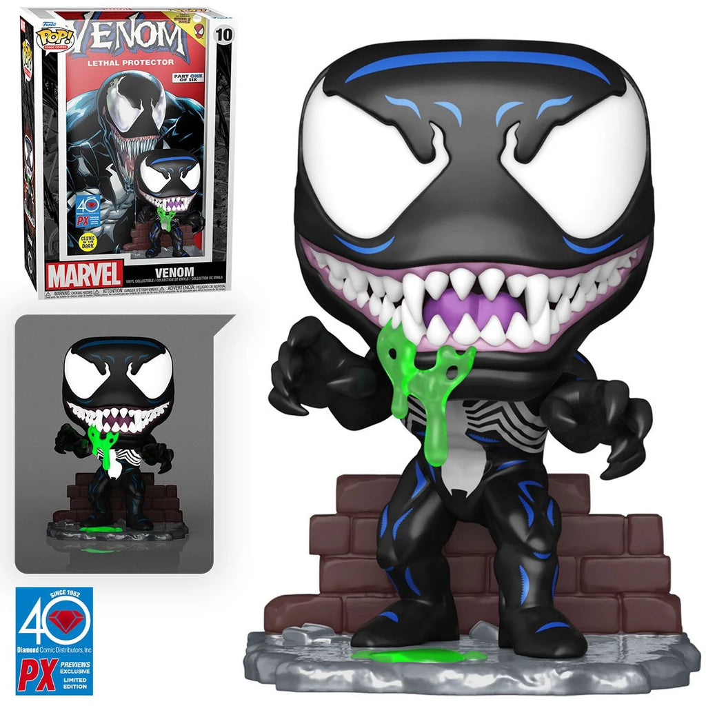Pop! Comic Cover Figure with Case - Marvel Venom #1 (Glow) PX