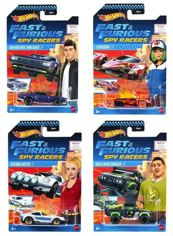 Fast & Furious Spy Racers Hot Wheels Mix 1 2020 Set of 4