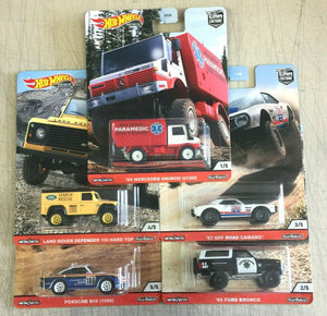 Hot Wheels Premium 2020 Car Culture All Terrain Mix 3 Set of 5