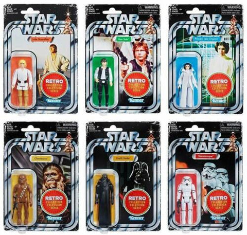 Star Wars Retro Collection 2019 Assortment Wave 1 (Set of 6)